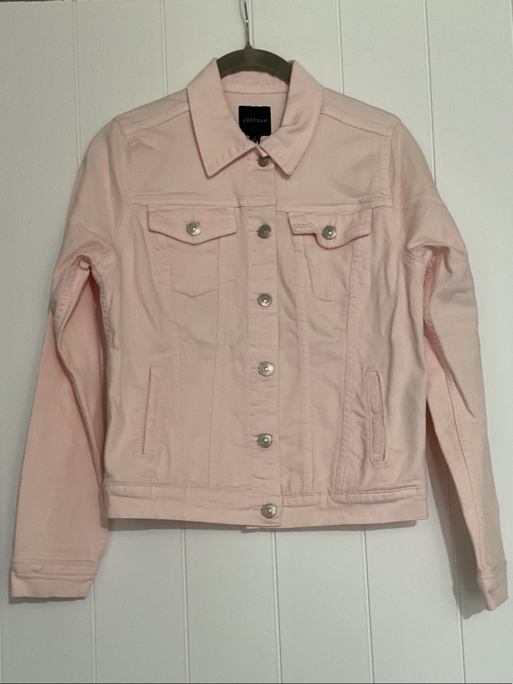 Just USA Soft Pink Denim Jacket